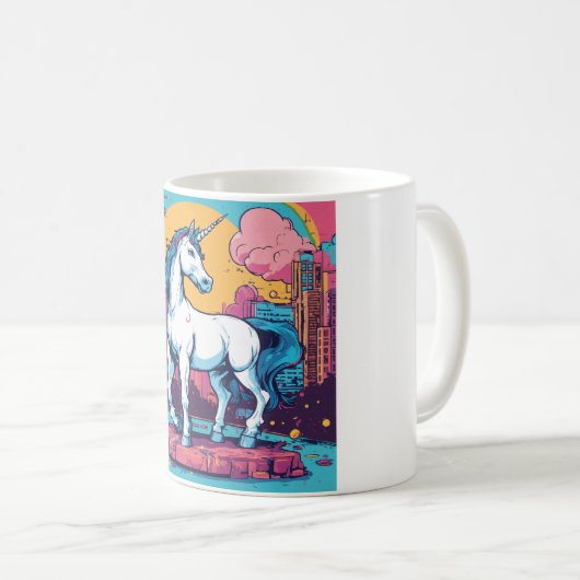 GalaxyGlimmer Unicorn-T-Shirt Kaffeetasse (VorderseiteRechts)