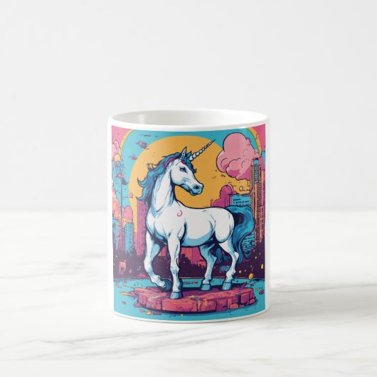 GalaxyGlimmer Unicorn-T-Shirt Kaffeetasse (Mittel)