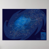 Galaxymap, Papier zu postieren (matt) Poster (Vorne)