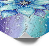 GalaxyNebelBlume Poster (Ecke)