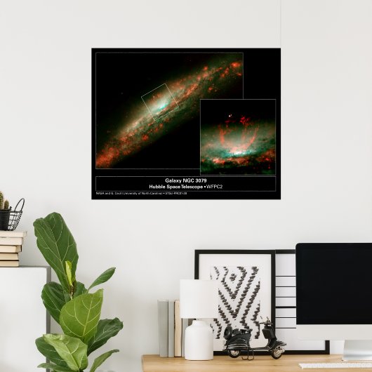 GalaxyNGC3079-2001-28a Poster (Heimbüro)