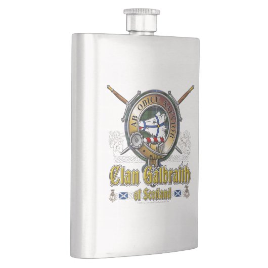 Galbraith Clan Abzeichen Flachmann (Rechts)