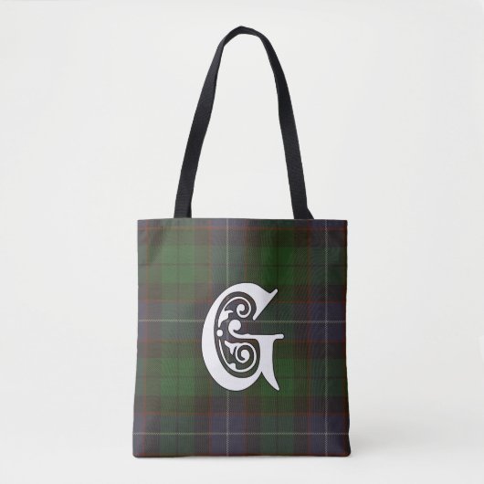 Galbraith Clantartan-Monogramm Tasche (Vorderseite)