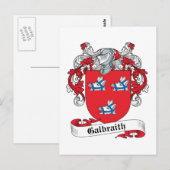 Galbraith Familienwappen Postkarte (Vorne/Hinten)