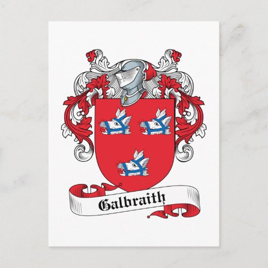 Galbraith Familienwappen Postkarte (Vorderseite)