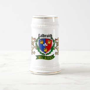 Galbraith Irish Shield Beer Stein Bierglas