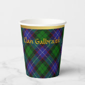 Galbraith Personalisiert Tartan Christmas Pappbecher (Rückseite)