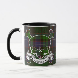 Galbraith Tartan Skull Tasse