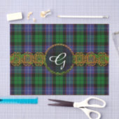 Galbraith Tartan und Monogramm Seidenpapier (Handwerk)