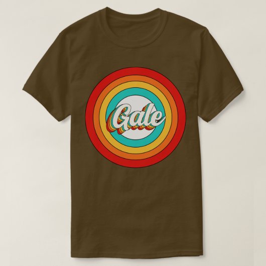 Gale Name Shirt Vintag Gale Circle (Design vorne)