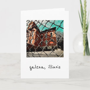 Galena feehan historisches Gebäude Feiertagskarte