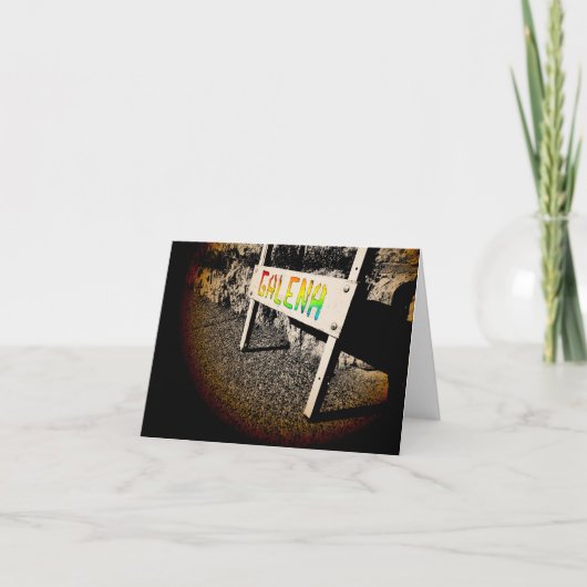 Galena-Gehweg Feiertagskarte (Vorderseite)
