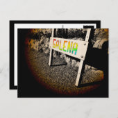 Galena-Gehweg Postkarte (Vorne/Hinten)