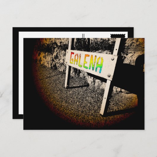 Galena-Gehweg Postkarte (Vorne/Hinten)