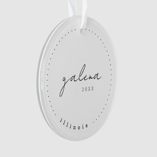 Galena, IL Travel Vereinte Staaten Einfach Ornament (Vorderseite)