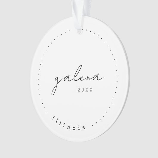 Galena, IL Travel Vereinte Staaten Einfach Ornament (Vorderseite)