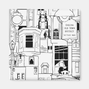 Galena illinois Collage Magnet