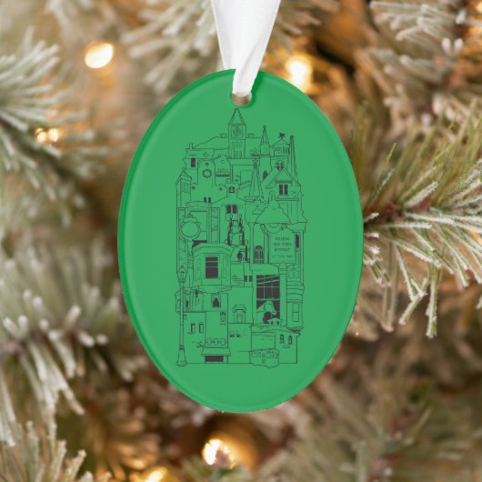 Galena illinois Collage Ornament (Baum)