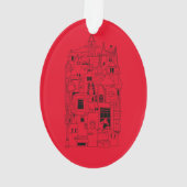 Galena illinois Collage Ornament (Rückseite)