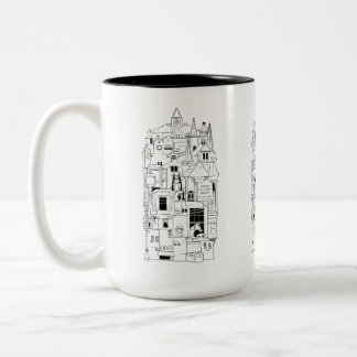 Galena illinois Collage Zweifarbige Tasse