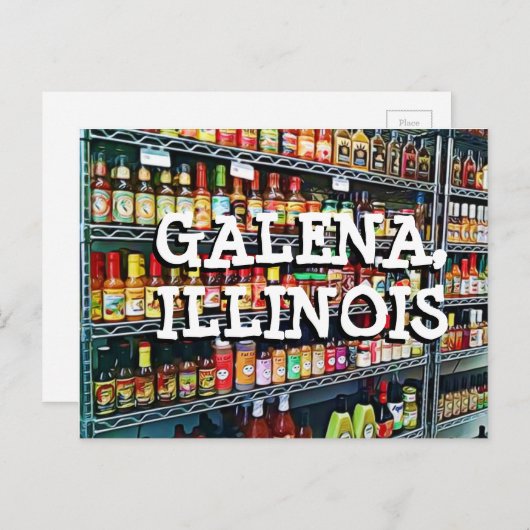 Galena Illinois Keepake Postkarte (Vorne/Hinten)