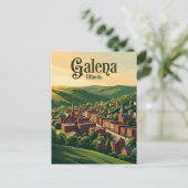 Galena Illinois Postkarte (Stehend Vorderseite)