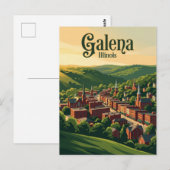Galena Illinois Postkarte (Vorne/Hinten)