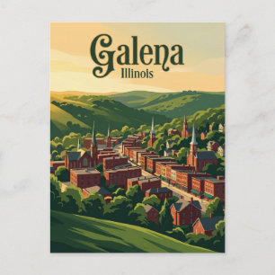 Galena Illinois Postkarte