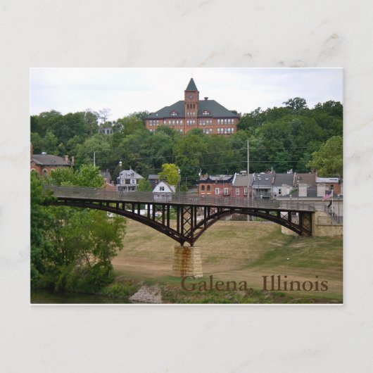 Galena, Illinois Postkarte (Vorderseite)