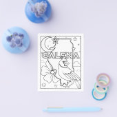 Galena illinois Staat-Farbseite Flyer (Einzeln)