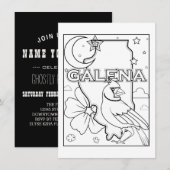 Galena illinois Staat Kontur Einladung (Vorne/Hinten)