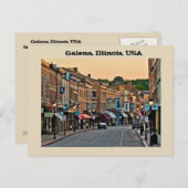 Galena, Illinois, USA Postkarte (Vorne/Hinten)