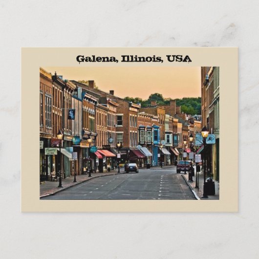 Galena, Illinois, USA Postkarte (Vorderseite)