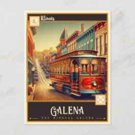 Galena, Illinois | VINTAG Postkarte