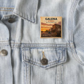 Galena Kansas Route 66 Bergbaustadt Stolz Button (Beispiel)
