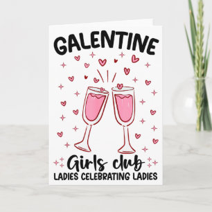 Galentine Girls Club Damen feiern Damen Val Karte