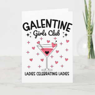 Galentine Girls Club Damen feiern Damen Val Karte