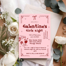 Galentine Hand Drawn Factory Stores Party