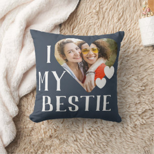 Galentine I Liebe Mein Bestie Personalisiertes Fot Kissen