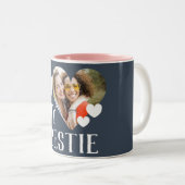 Galentine I Liebe Mein Bestie Personalisiertes Fot Zweifarbige Tasse (VorderseiteRechts)