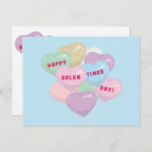 Galentine-Konversationsballons - BADASS SQUAD Postkarte (Vorne/Hinten)