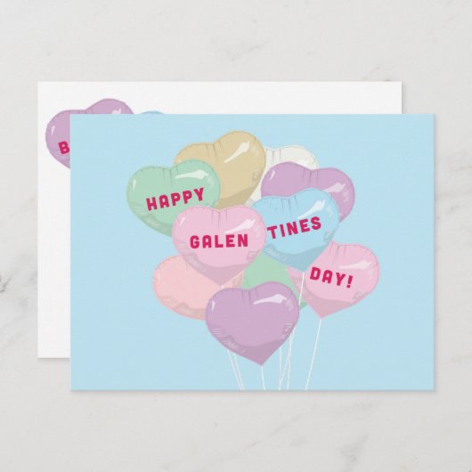 Galentine-Konversationsballons - BADASS SQUAD Postkarte (Vorne/Hinten)
