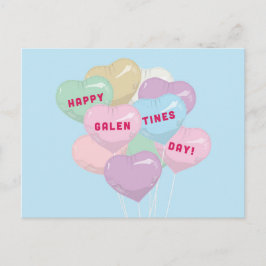 Galentine-Konversationsballons - BADASS SQUAD Postkarte