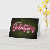 Galentine Neon Sign Valentinstag Karte (Gelbe Blume)
