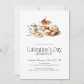 Galentine’s Day Brunch Einladung (Vorderseite)