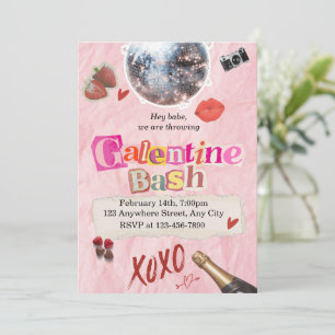 Galentine’s-Day-Einladung – Mädchenabend-Brunch  Einladung