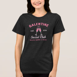 Galentine’s Day Social Club Gift Tri-Blend Shirt