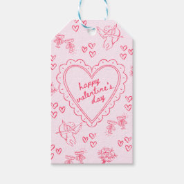 Galentine’s Day Valentine Girly Pink Geschenkanhänger