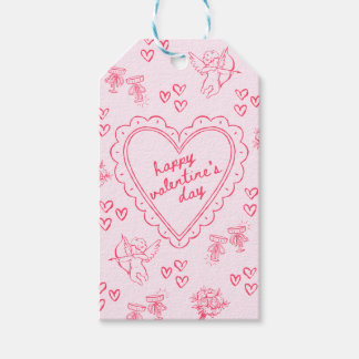 Galentine’s Day Valentine Girly Pink Geschenkanhänger