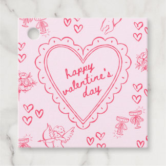 Galentine’s Day Valentine Girly Pink Geschenkanhänger